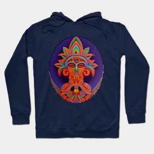 New World Gods (21) - Mesoamerican Inspired Psychedelic Art Hoodie